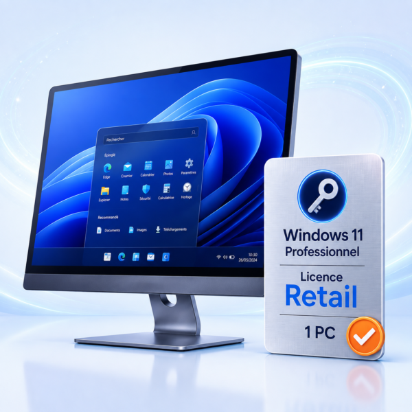 Windows 11 Professionnel – Licence Retail pour 1 PC